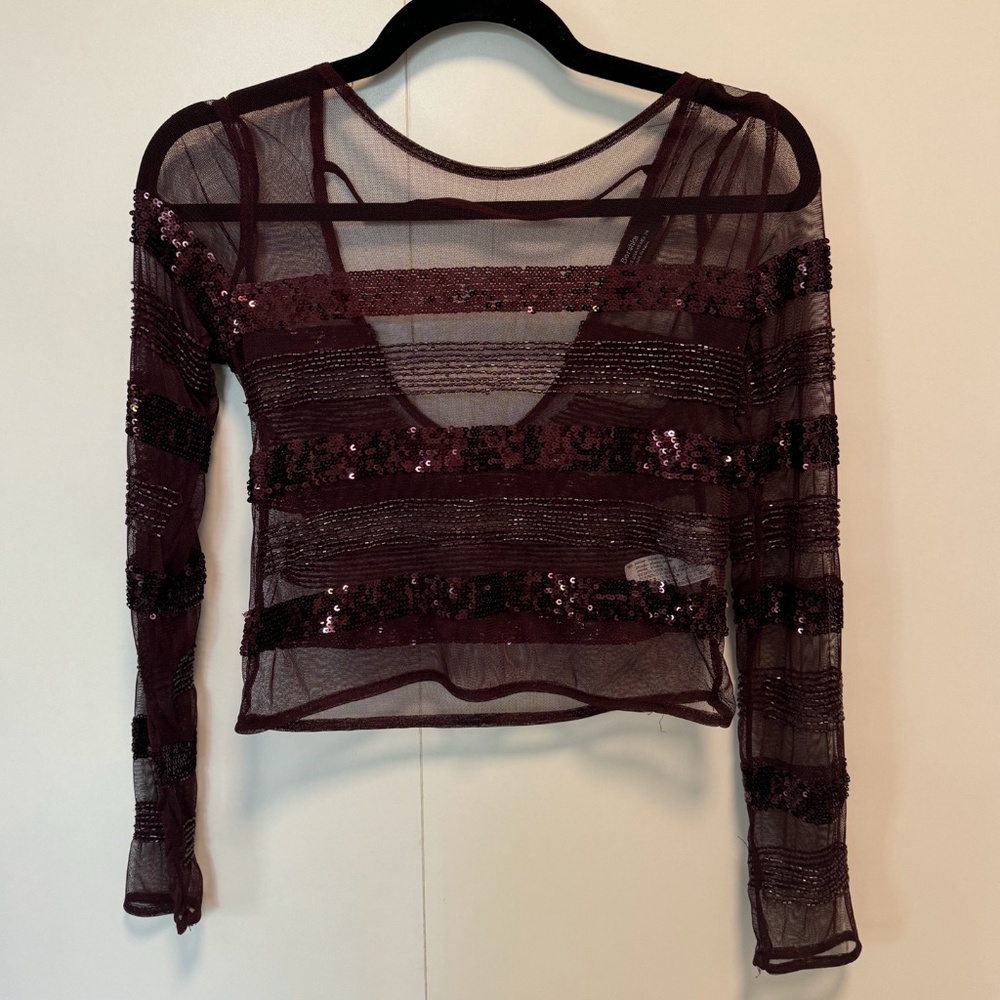 Fabulous sequen crop top